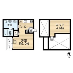 鳳駅 徒歩5分 1階の物件間取画像